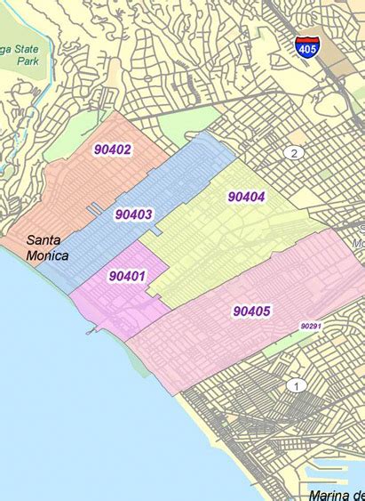 Zip Code Map Santa Monica