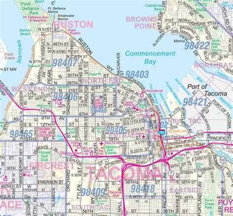 Zip Code Map Tacoma