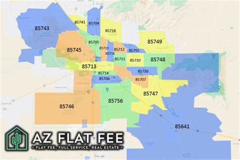 Zip Code Tucson Map Zip Code MAP Tucson map, Zip code map, Map