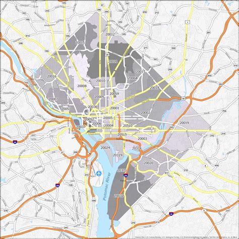 Zip Code Map Washington Dc Area