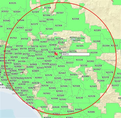 Zip Code Map With Radius