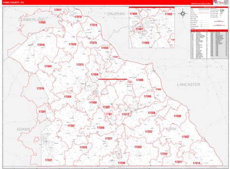 York County, Pennsylvania Zip Code