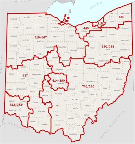 Ohio ZIP Code Wall Map