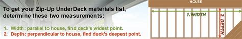 Calculate Zip-Up Underdeck Material Needs Easily: Use Our Zip-Up Underdeck Calculator Today!