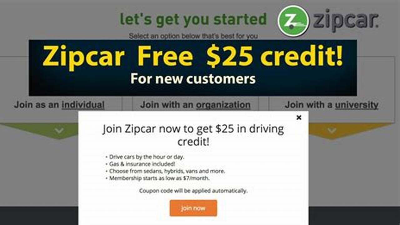Zipcar Promo Code 2024