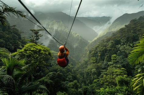 Ziplining through Jungle