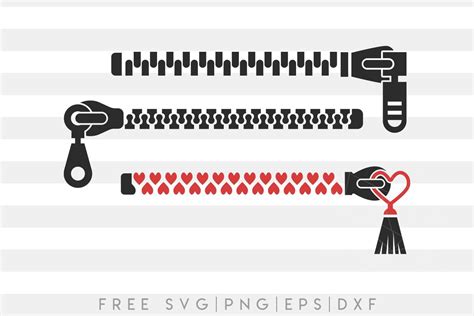 Download Zipper Cut File for Face Mask DXF Files