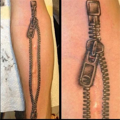 Zipper Scar Tattoo
