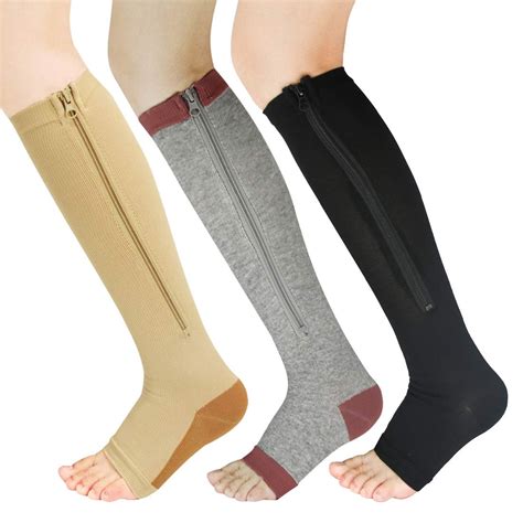 Zipper Support Stockings