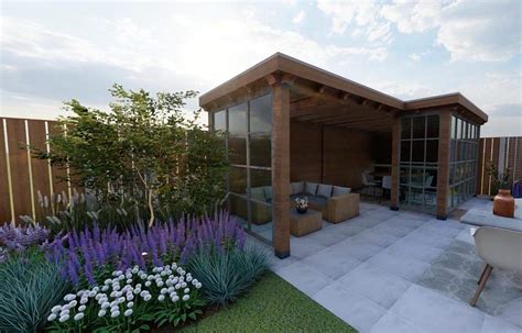 Zitkuil Tuin Met Overkapping