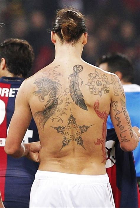 Zlatan Back Tattoo