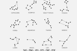 Download Zodiac Constellations Collection Graphic Files DXF Files