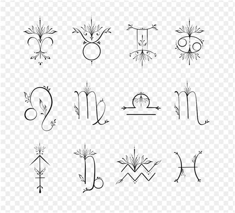 Zodiac Sign Tattoo Design