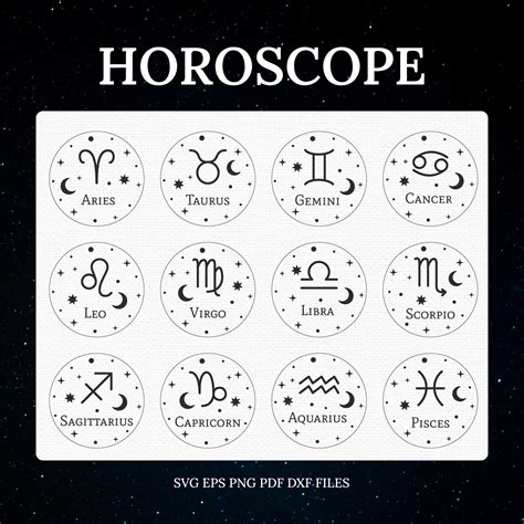 Download Zodiac Signs Watercolor Elements SVG File - SVG Design Commercial Use DXF Files