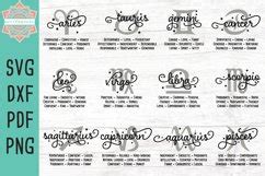 Download Zodiac Traits Bundle Commercial Use DXF Files