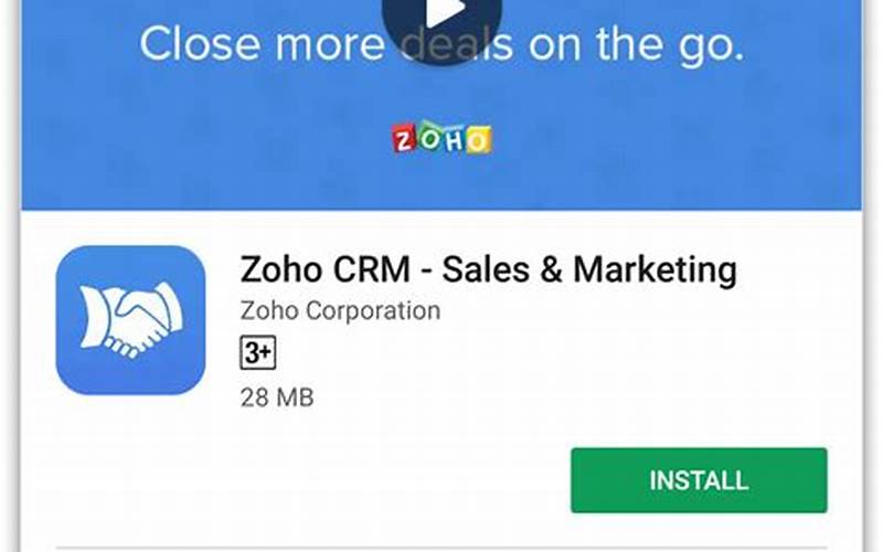 Zoho Crm Mobile App