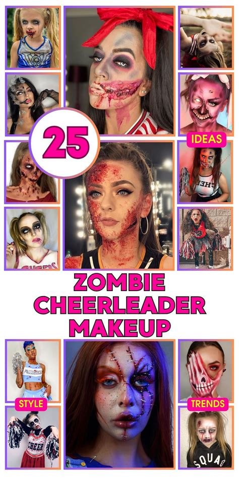 Zombie Cheerleader Makeup Step-by-Step