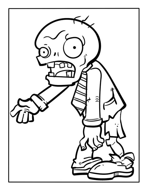 Zombie Coloring Sheet