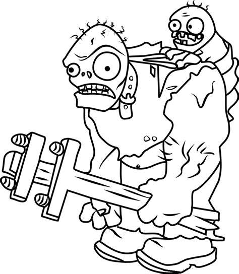 Zombie Plants Coloring Pages