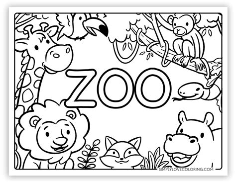 Zoo Color Pages
