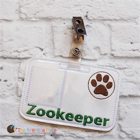 Zookeeper Name Tag Printable