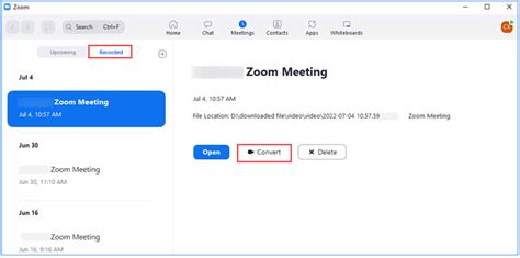 Zoom Recording Converter