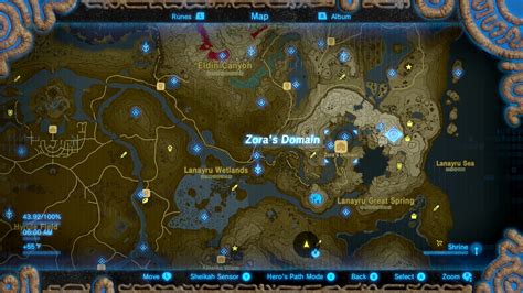 Zora'S Domain Botw Map