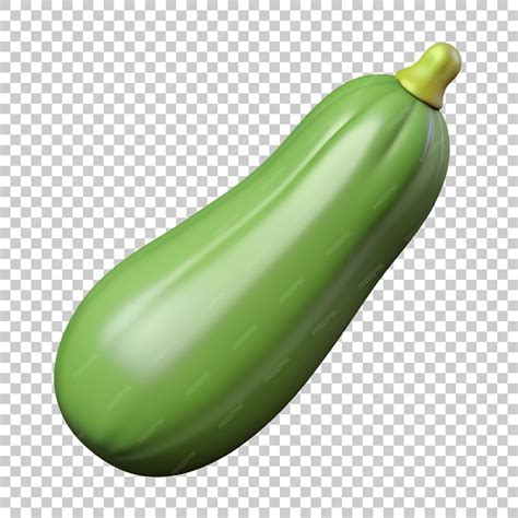 Zucchini 3D PNG