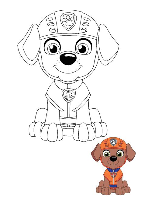 Zuma Paw Patrol Ausmalbilder Tracker