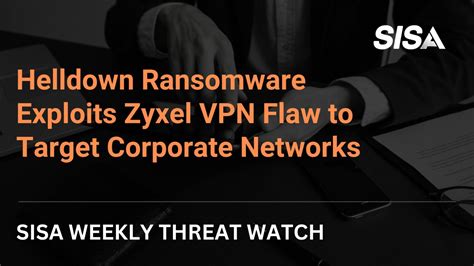 Zyxel VPN security flaw