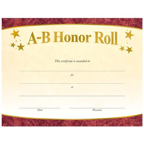 Steve's Classroom New Freebie! Honor Roll Certificates Gold, Silver