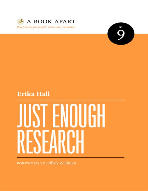 Awasome A Book Apart Just Enough Research 2023