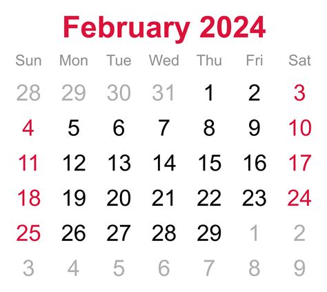 A Calendar For February 2024: Plan Your Month Ahead