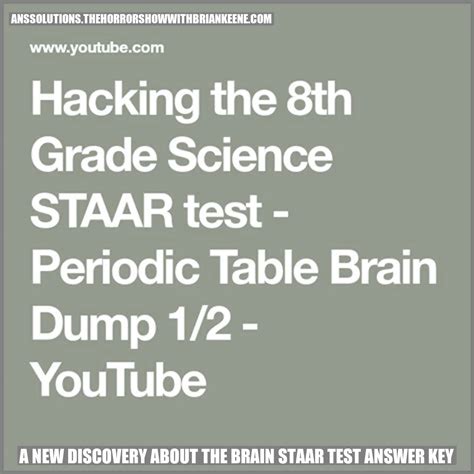 A New Discovery About The Brain Staar Test Answer Key