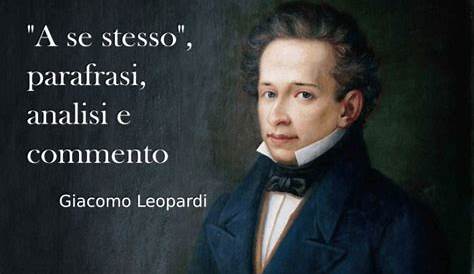 Parafrasi A sé stesso di Leopardi | www.letteraturaitalia.it