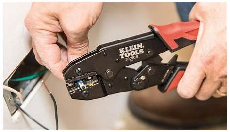 A Wiring And Crimping Tool Is Used To