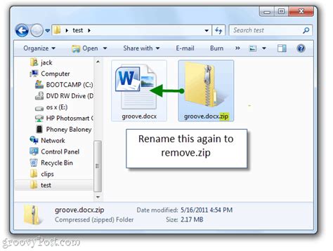 a .docx document type opens in what application