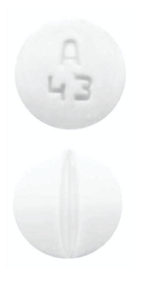 a 43 pill white
