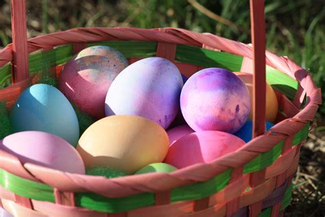 A Basket Of Easter Eggs