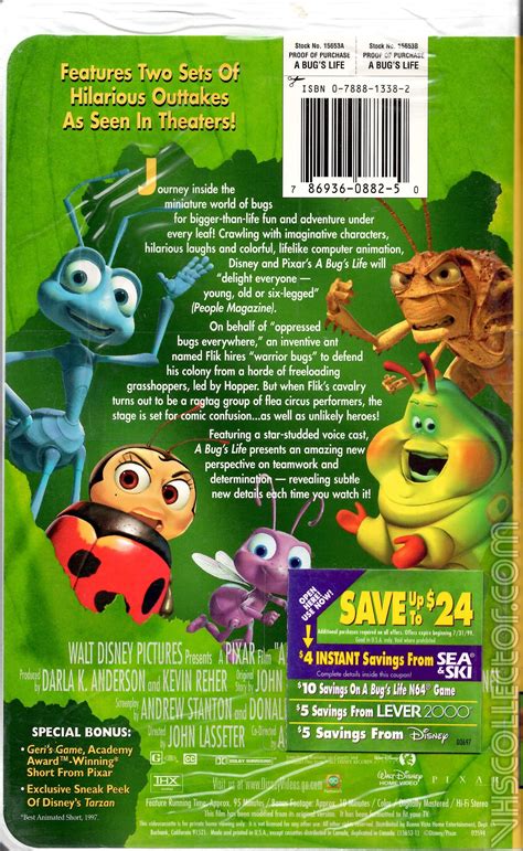 a bug's life vhs 1998