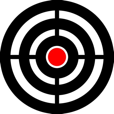 a bullseye view target