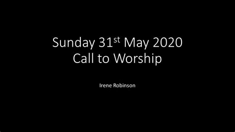 a call to worship sunday dec.31st