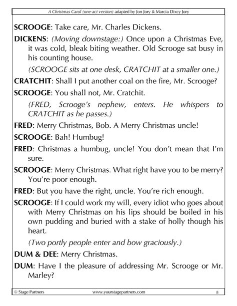 A Christmas Carol Script