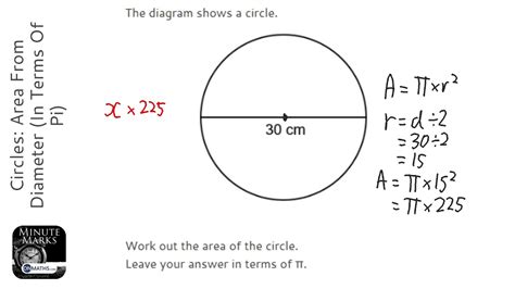 a circle has an area of 49 pi