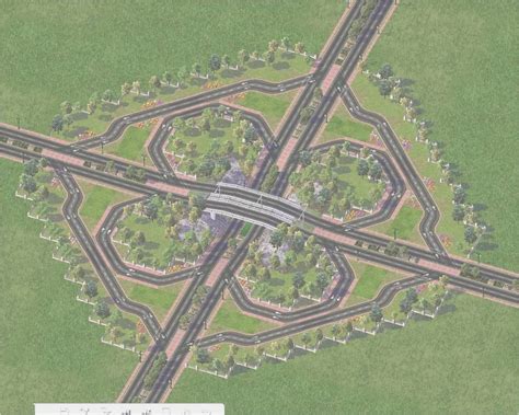 a cloverleaf interchange typically includes