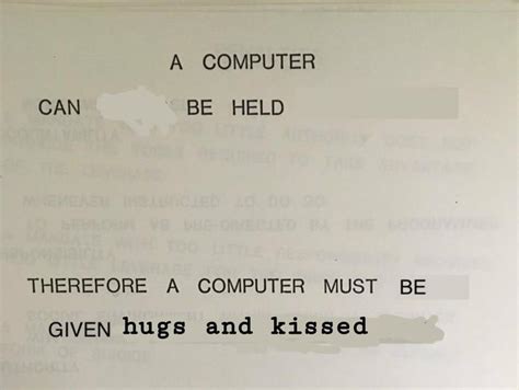 a computer cannot be held accountable