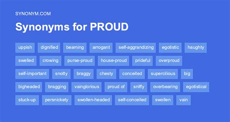 a different word for proud