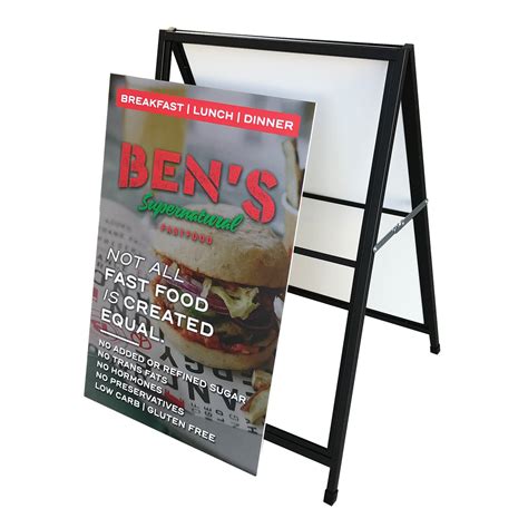 a frame sandwich board sign frame