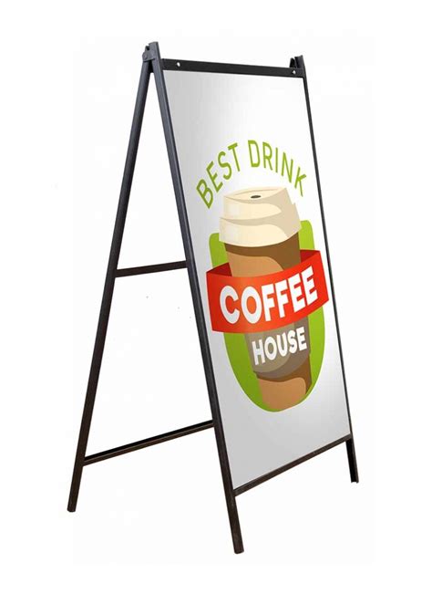 a frame standing sign