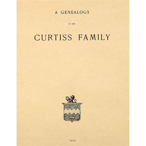 a genealogy of the curtiss family